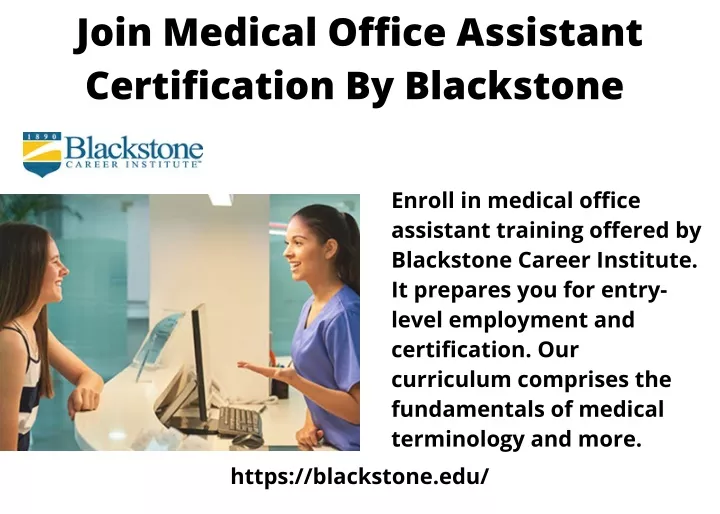 PPT Join Medical Office Assistant Certification By Blackstone   Join Medical Office Assistant Certification N 