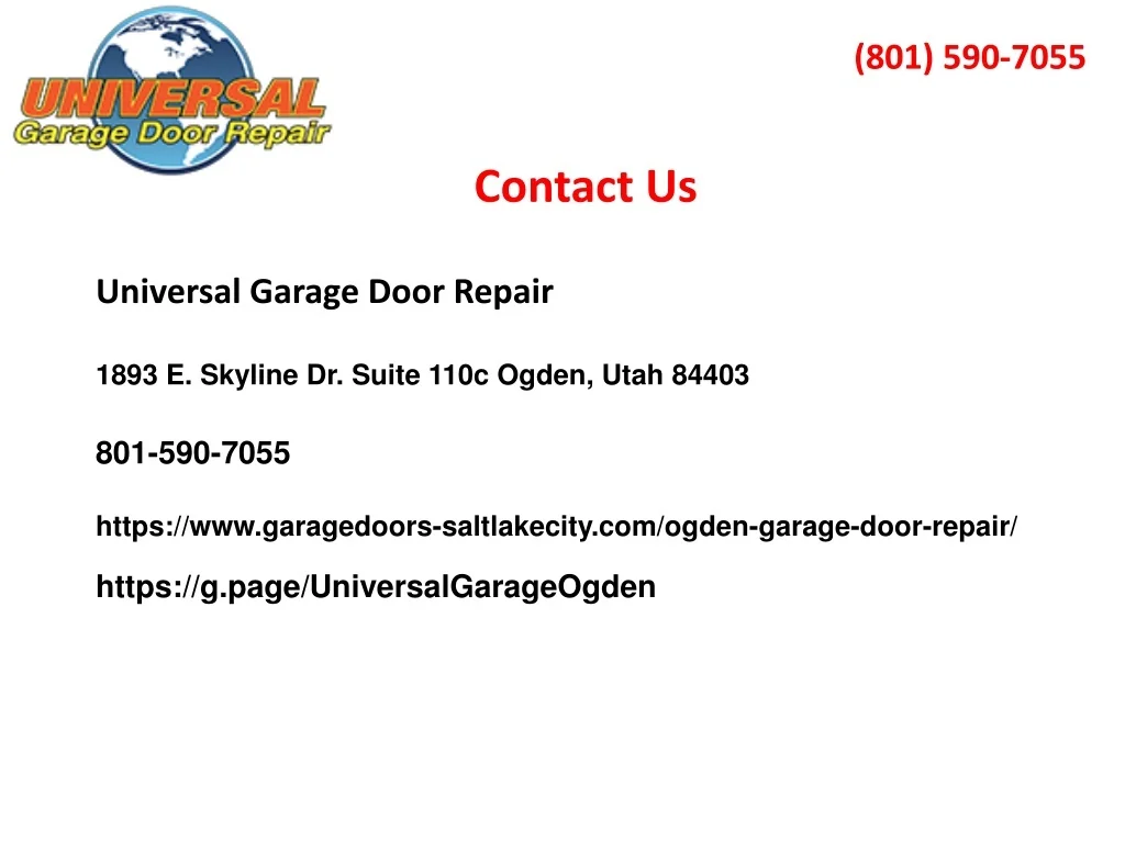 Garage Door Repair Ogden