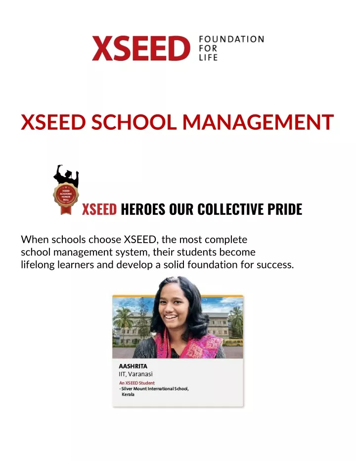 PPT XSEED Education School Management System PowerPoint 