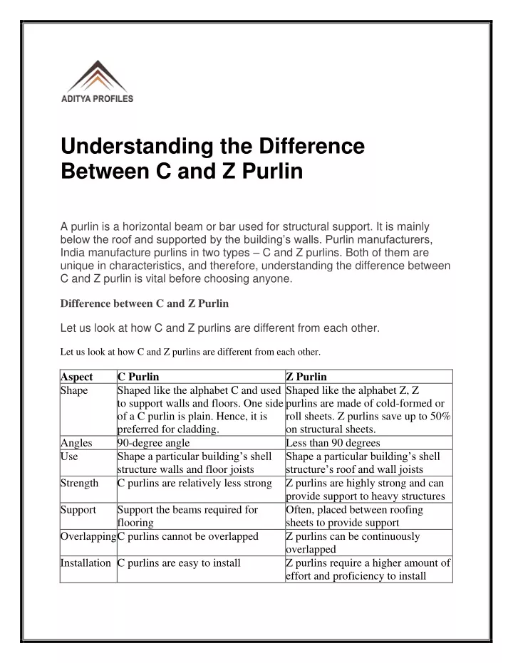 ppt-understanding-the-difference-between-c-and-z-purlin-powerpoint