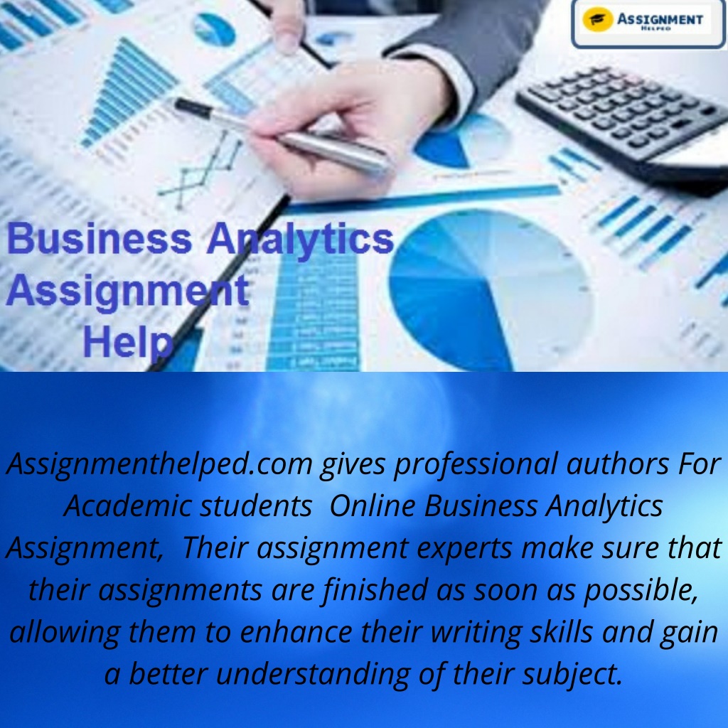 business analytics assignment help