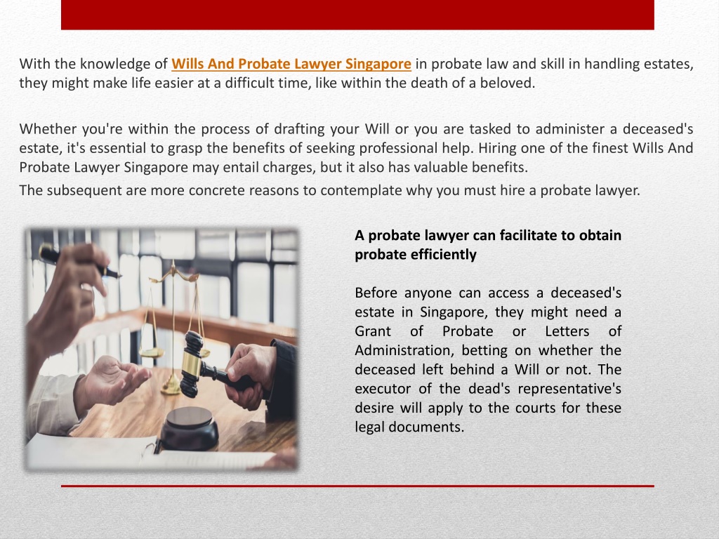 PPT - The Importance Of Wills And Probate Lawyer Singapore PowerPoint ...