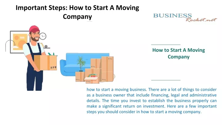 PPT - How To Start A Moving Company PowerPoint Presentation, Free ...