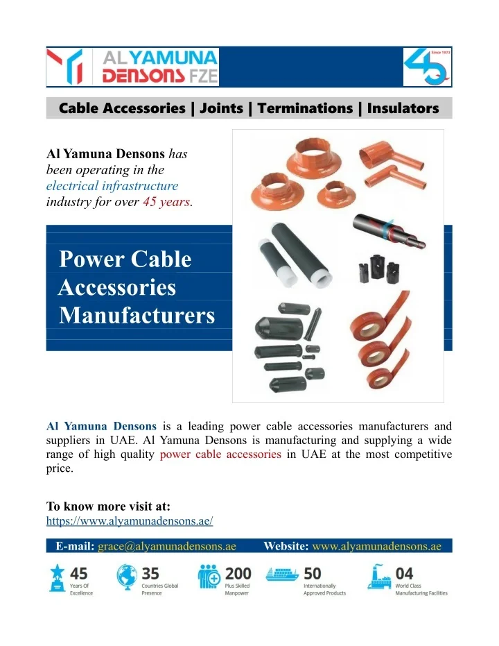 PPT Power Cable Accessories Manufacturers PowerPoint Presentation