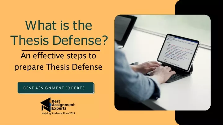 what is thesis defense