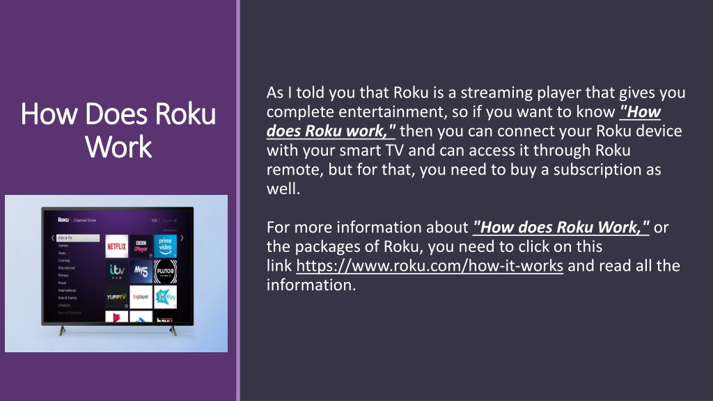 Ppt what is roku how does roku work what is roku tv powerpoint