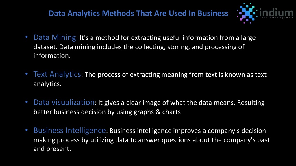 PPT - The Role of Data Analytics in Today’s Business World PowerPoint ...