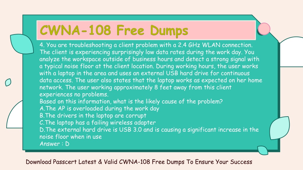 PPT - Try Free 2022 Update CWNA-108 Exam Dumps PowerPoint Presentation Sns-Brigh10