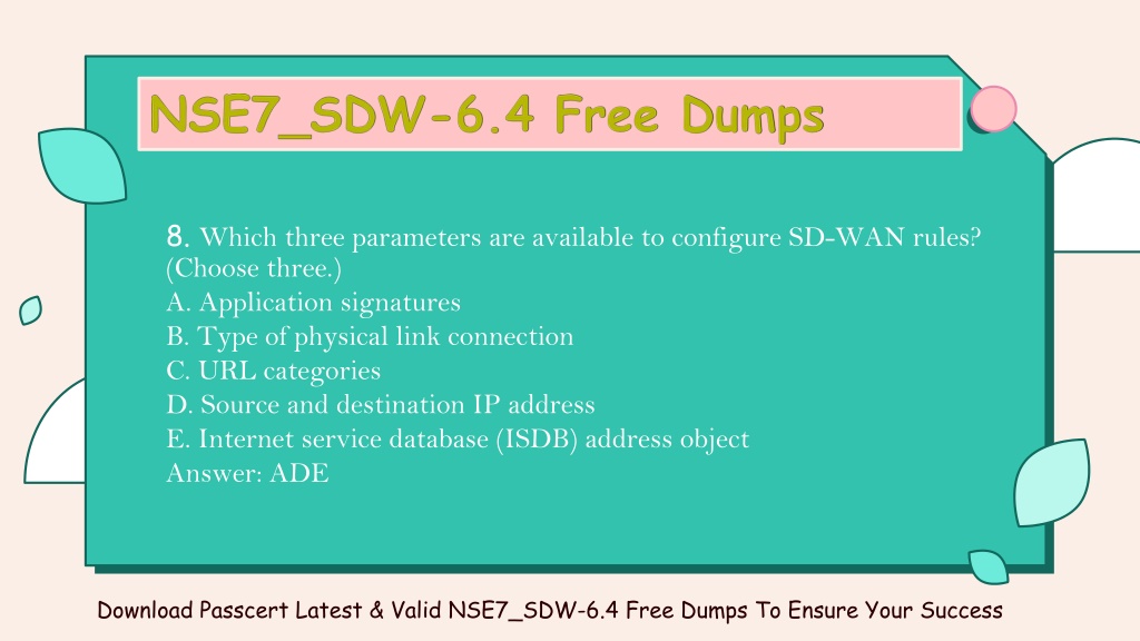 NSE7_SDW-6.4 Latest Exam Question