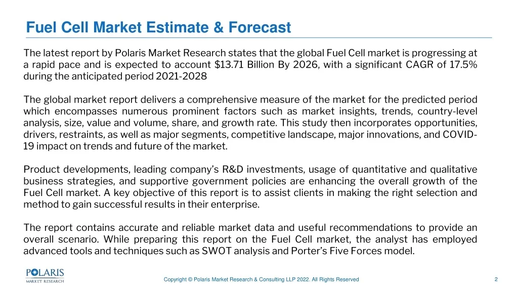 PPT - Fuel Cell Market Size to Reach $13.71 Billion By 2026 | CAGR: 17. ...