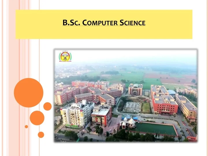 PPT B Sc Computer Science PowerPoint Presentation Free Download 
