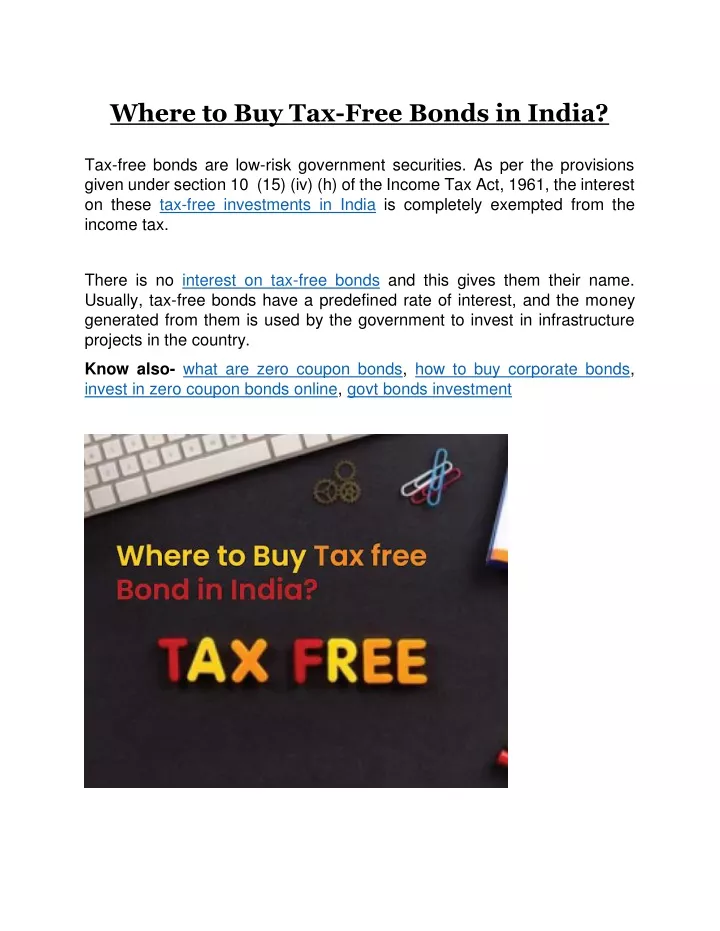 PPT Where to Buy TaxFree Bonds in India (1) PowerPoint Presentation