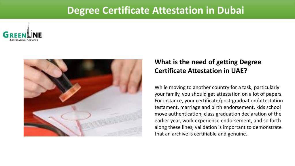 PPT - How To Get Degree Certificate Attestation In Dubai? PowerPoint ...