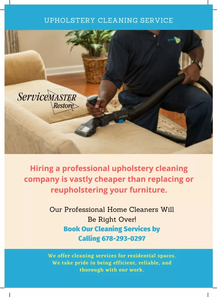 PPT Find Upholstery Cleaner in Atlanta ServiceMaster by Lovejoy