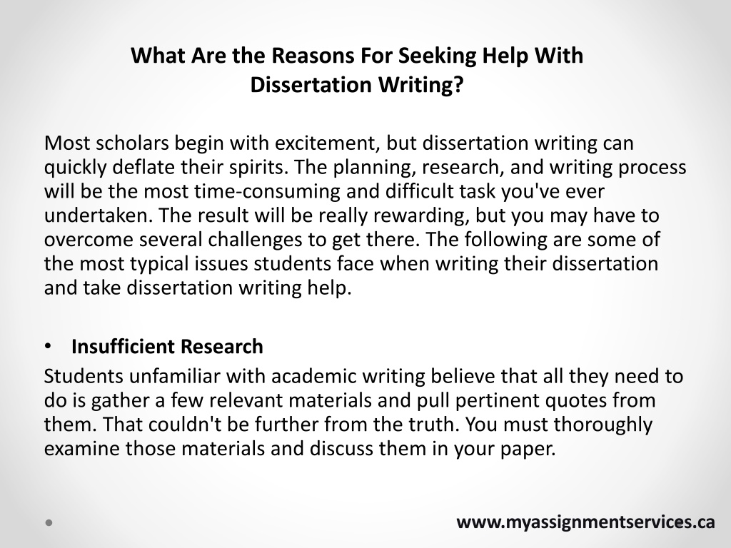 help seeking dissertation