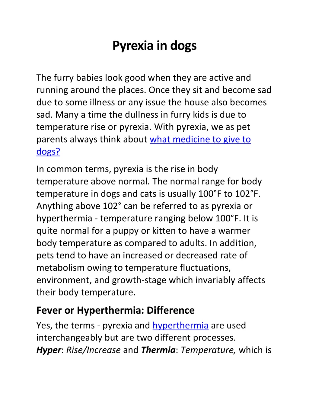 PPT - Pyrexia in dogs PowerPoint Presentation, free download - ID:11240950