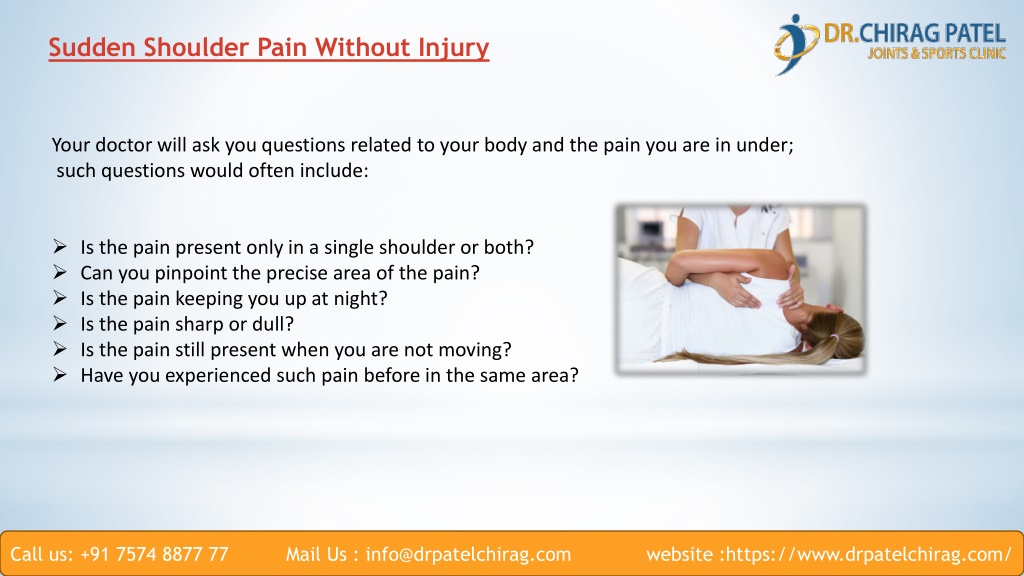 Sudden Shoulder Pain Without Injury 5 L 