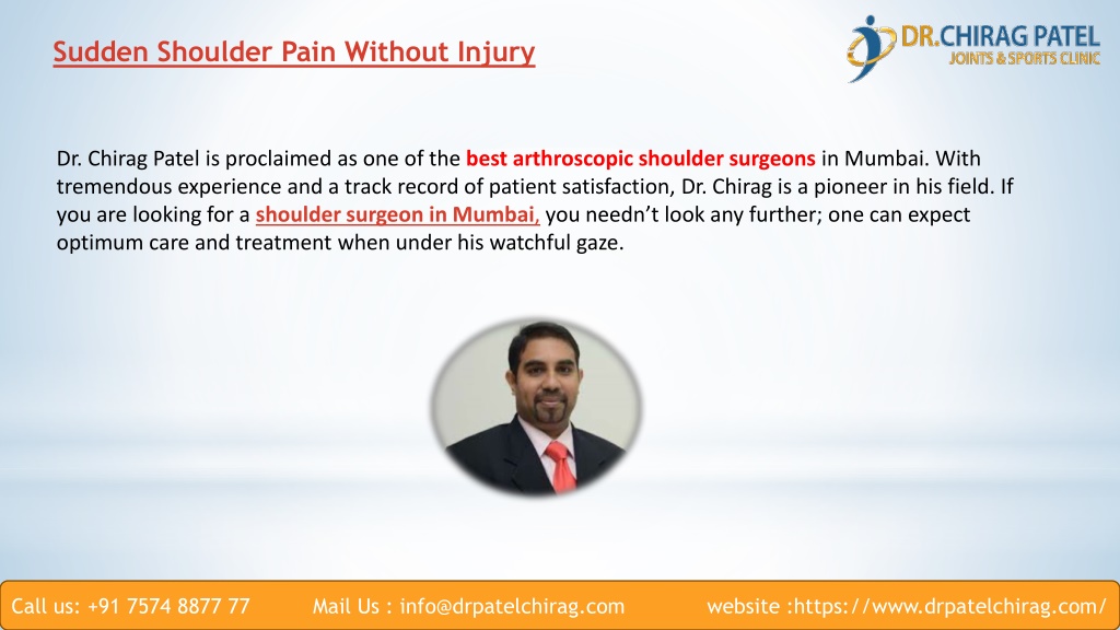 Sudden Shoulder Pain Without Injury 6 L 