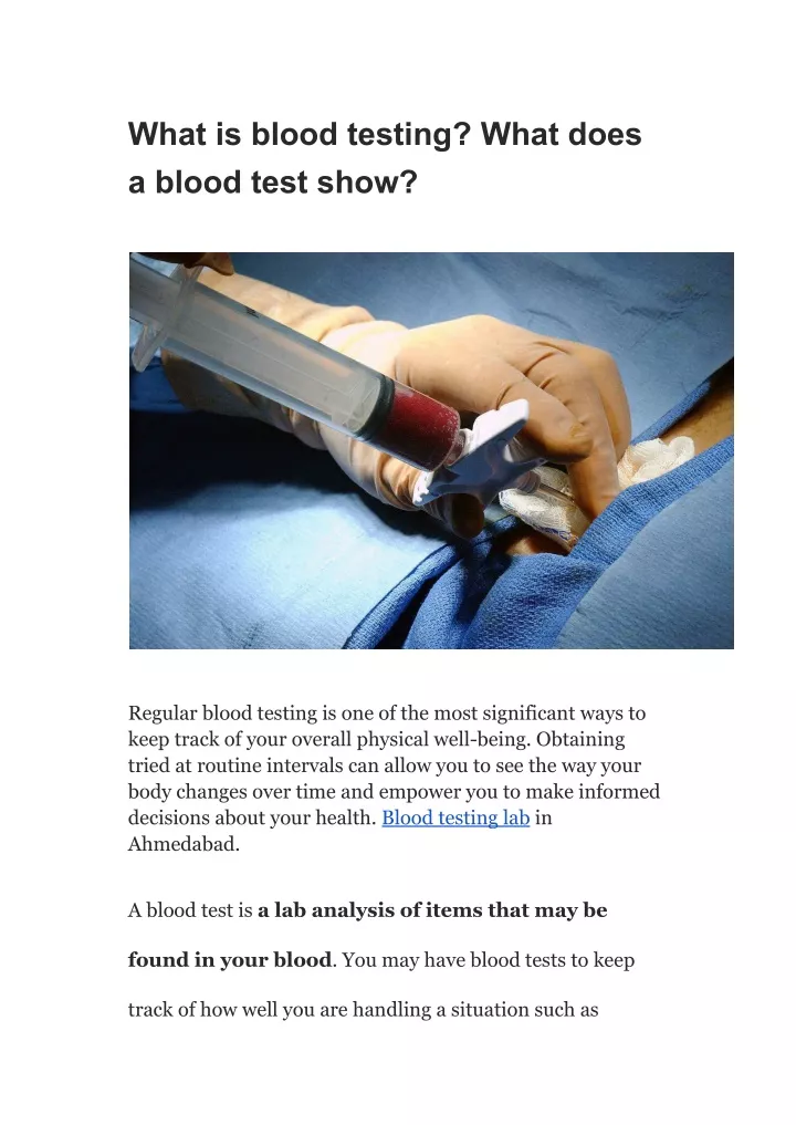 ppt-what-is-a-blood-testing-what-does-a-blood-test-show-powerpoint