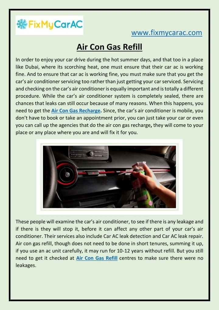 PPT Air Con Gas Refill PowerPoint Presentation, free download ID