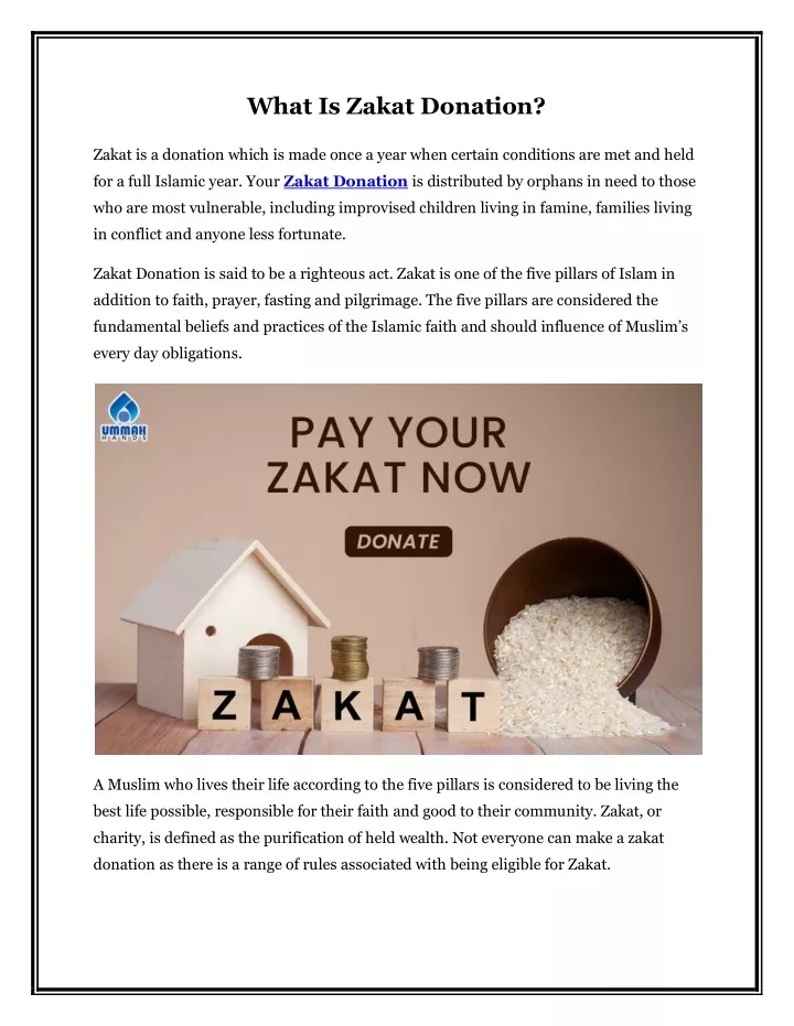 presentation on zakat