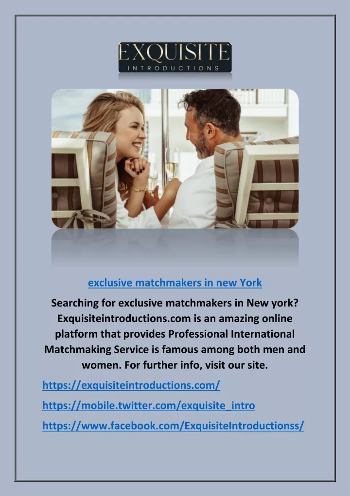 matchmaking services in new york city