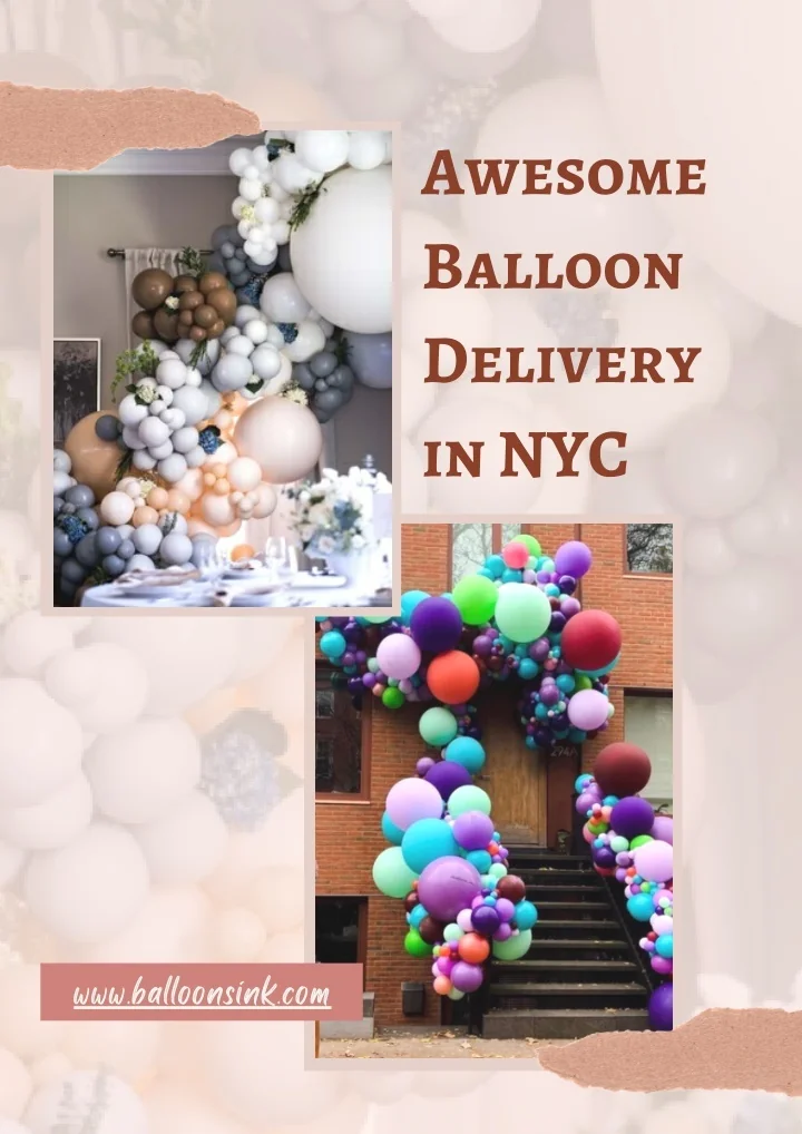 PPT Get Fast Balloon Delivery in NYC Balloons, Ink PowerPoint