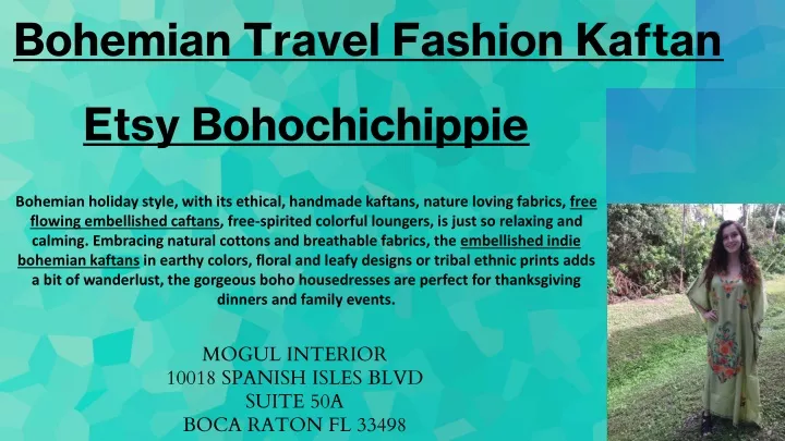 bohemian travel fashion kaftan n.