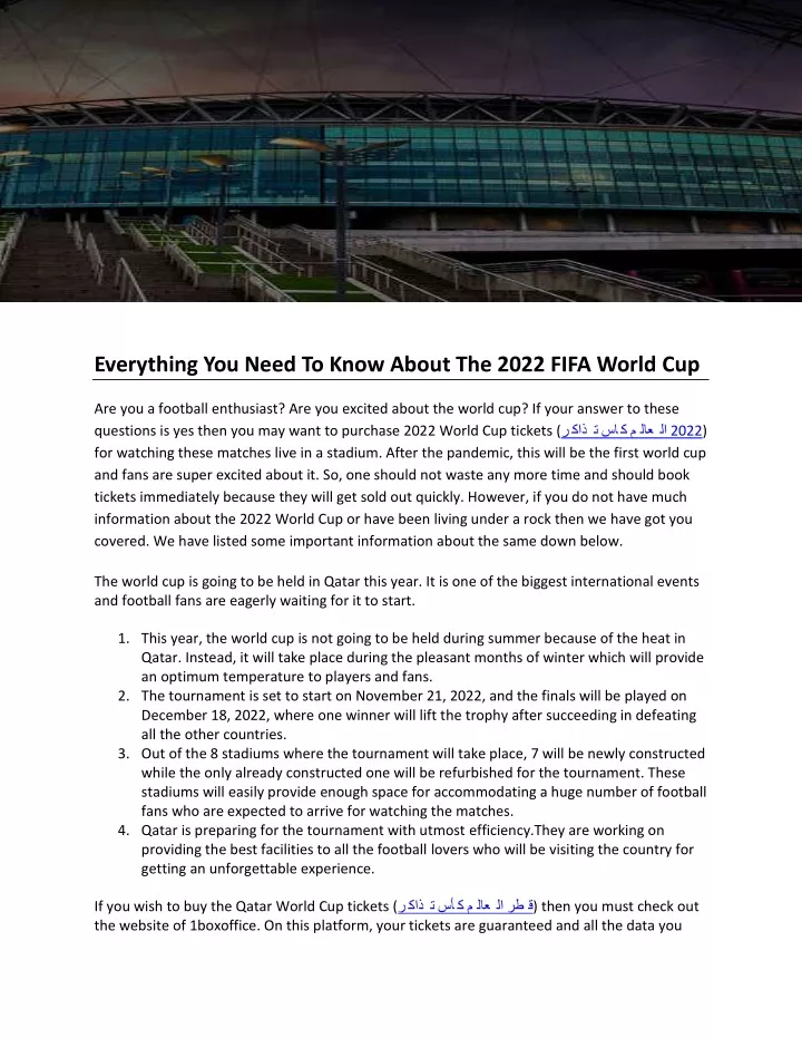 Ppt Everything You Need To Know About The 2022 Fifa World Cup Powerpoint Presentation Id 9802