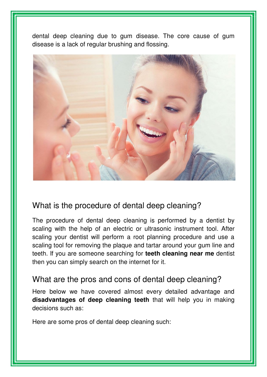 PPT - What Are The Pros And Cons Of A Dental Deep Cleaning PowerPoint ...