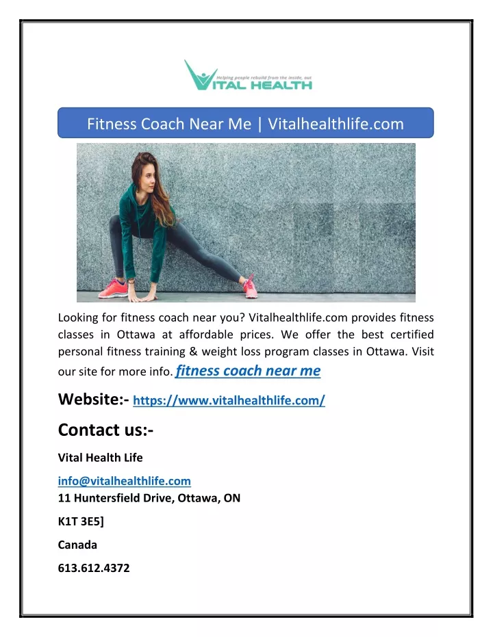 PPT Fitness Coach Near Me PowerPoint