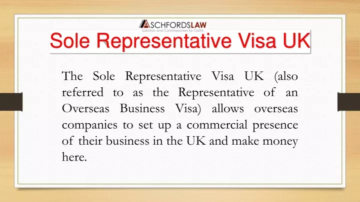 sole representative visa uk business plan