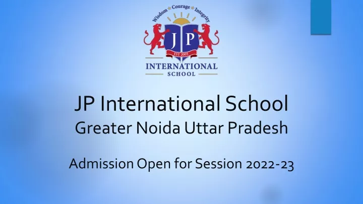 PPT - Ranked School in Greater Noida PowerPoint Presentation, free ...