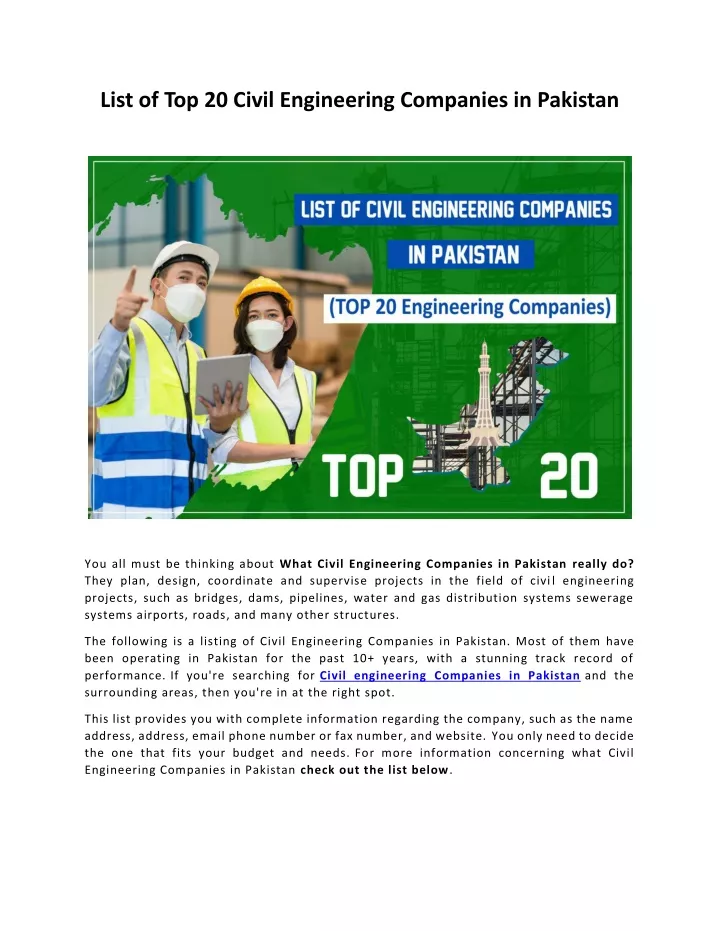 ppt-list-of-top-20-civil-engineering-companies-in-pakistan-powerpoint