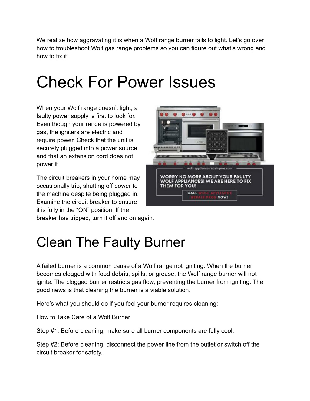 PPT My Wolf Range Won’t Ignite_ Try Following These Steps PowerPoint