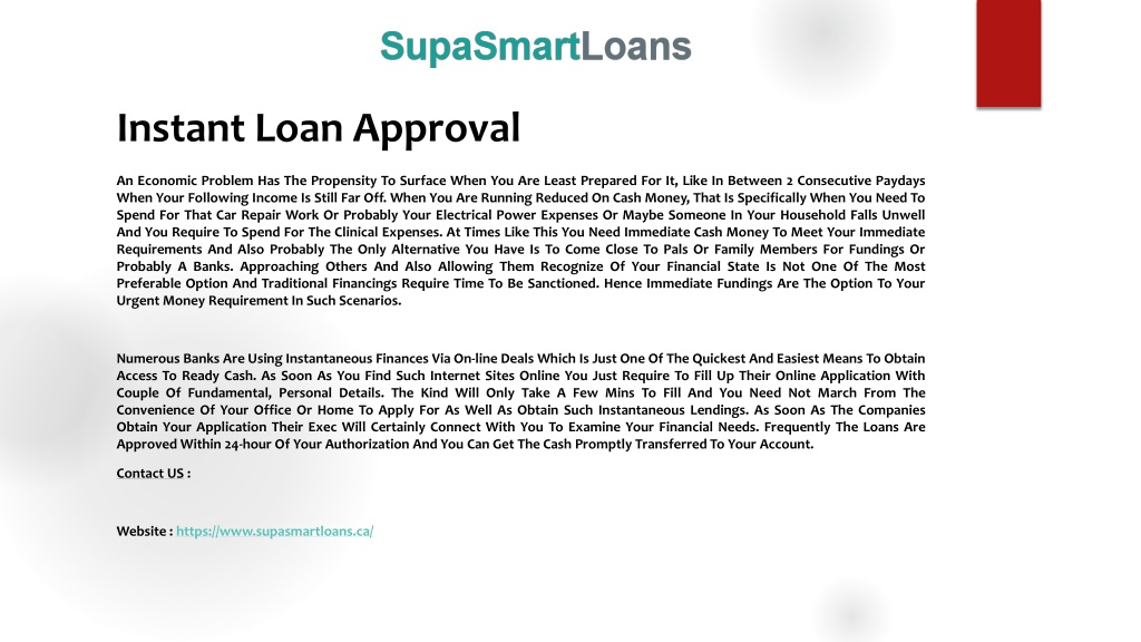 PPT Instant Loan Approval PowerPoint Presentation, free download ID