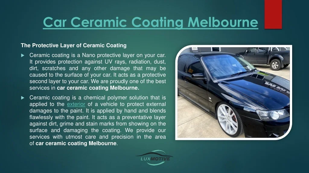 PPT LuxMotive Mobile Car Detailing Melbourne PowerPoint