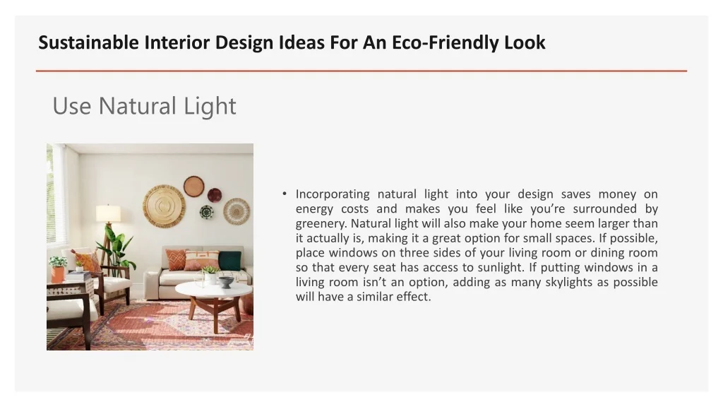 PPT - Sustainable Interior Design Ideas For An Eco-Friendly Look ...