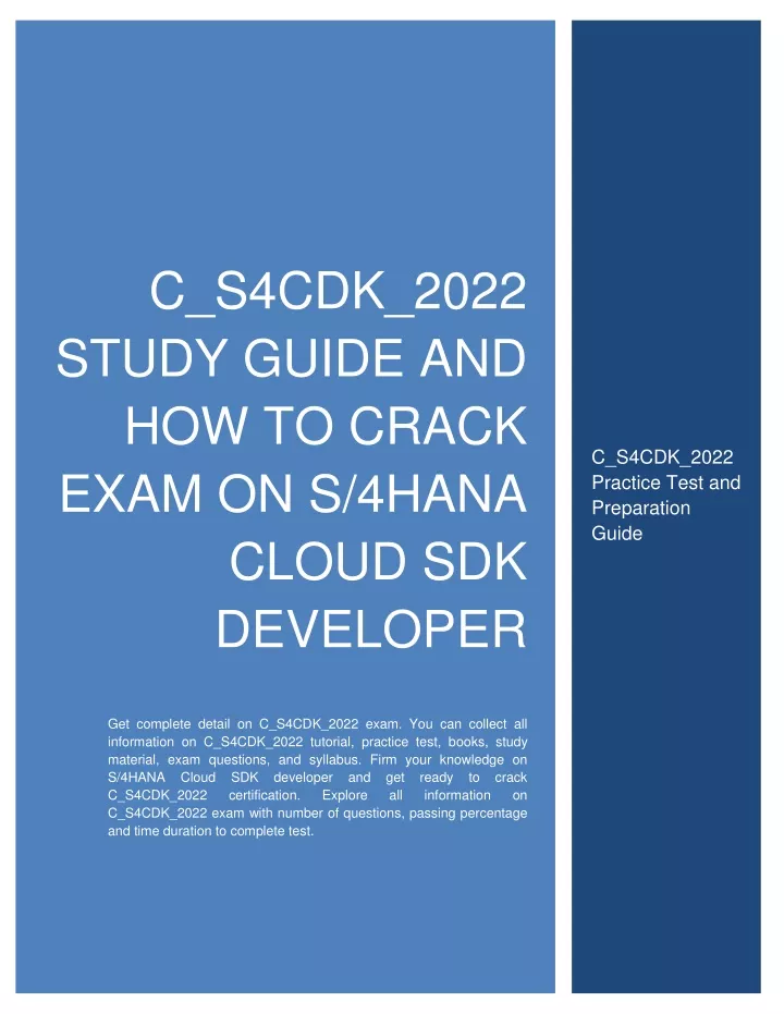 C_S4CDK_2023 Examengine