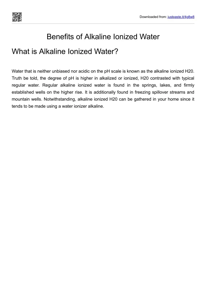 Ppt Benefits Of Alkaline Ionized Water Powerpoint Presentation Free Download Id11258749 4367