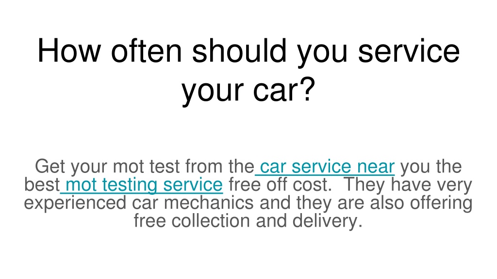 PPT - How Often Should You Service Your Car_ PowerPoint Presentation ...