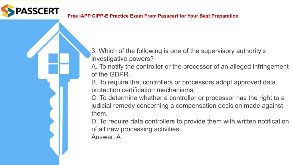 Free CIPP-E Test Questions