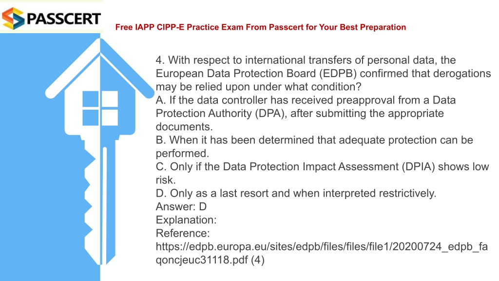 CIPP-E Prüfungs-Guide
