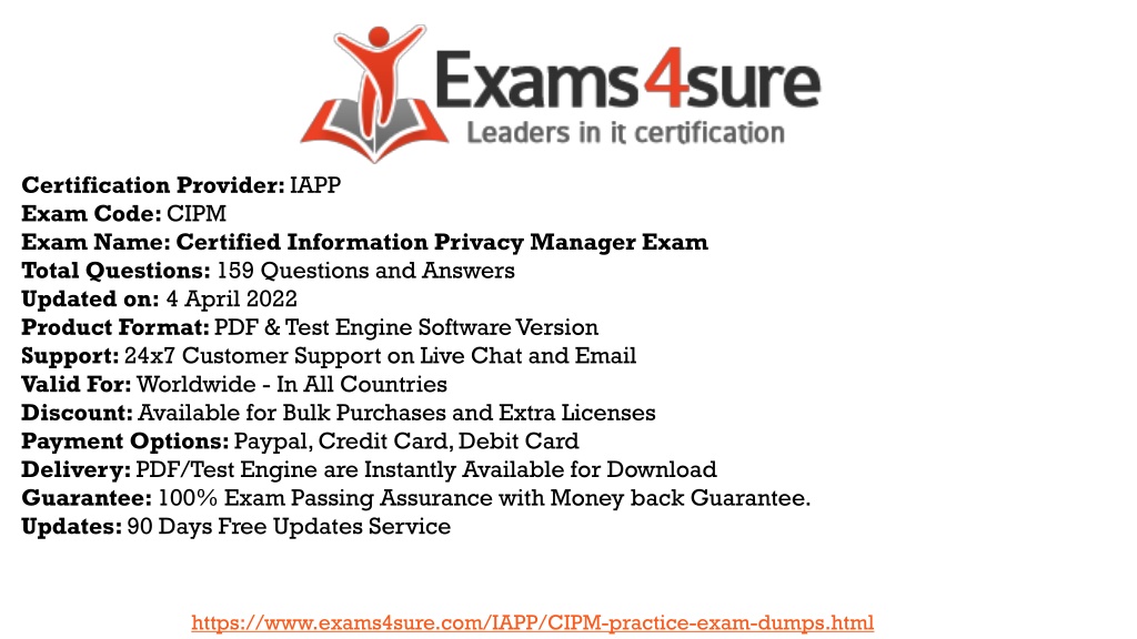 CIPM Sample Questions