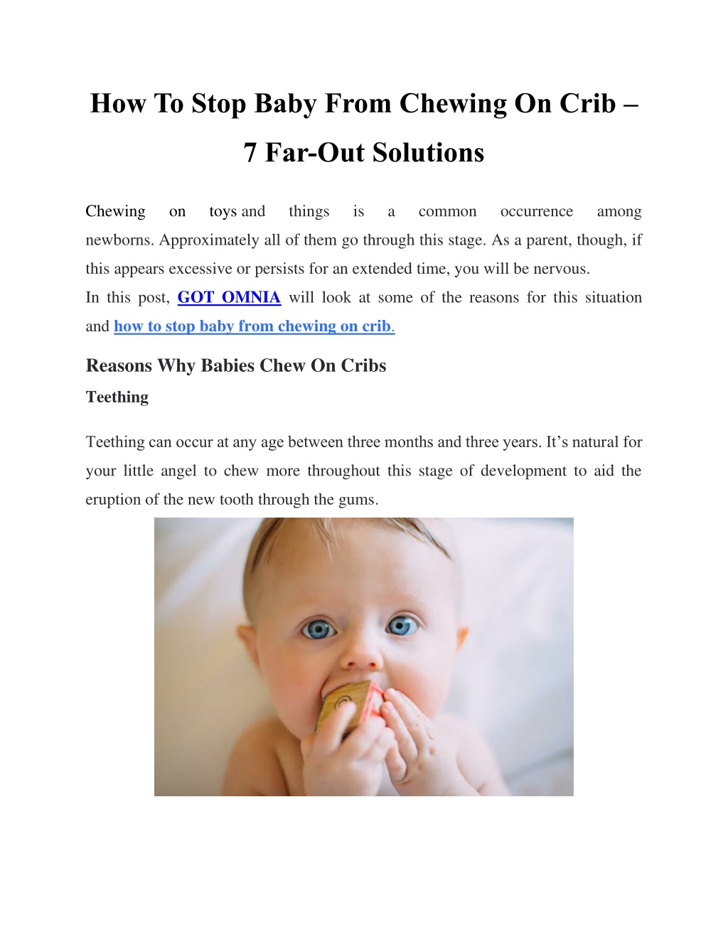 PPT How To Stop Baby From Chewing On Crib 7 FarOut Solutions