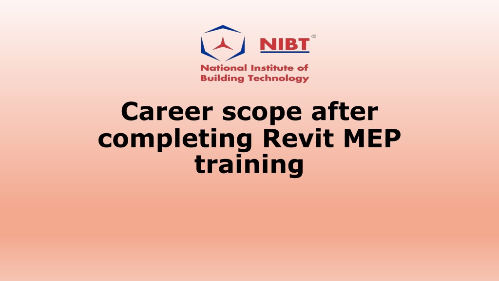 PPT Career scope after completing Revit MEP training PowerPoint