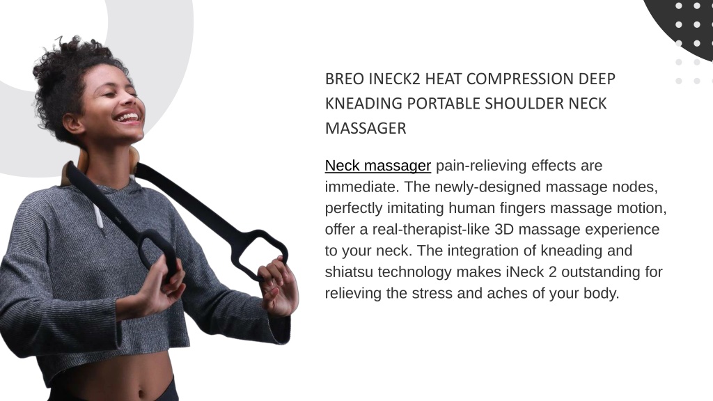 Breo iNeck3 Pro Neck and Shoulder Massager | App and Bluetooth Controlled |  Thermostatic Heat