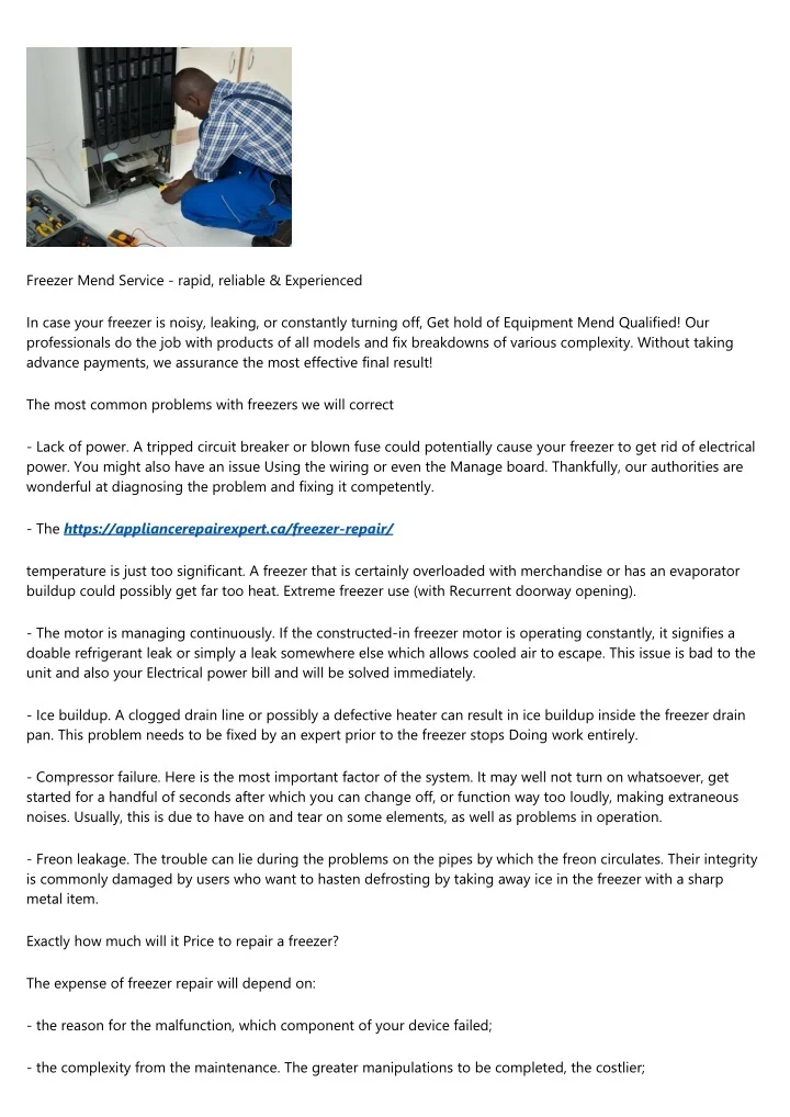 PPT What the Best commercial freezer repair Pros Do (and You Should
