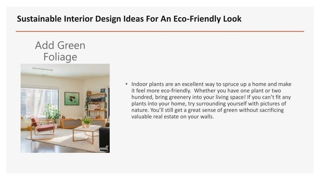 PPT - Sustainable Interior Design Ideas For An Eco-Friendly Look ...