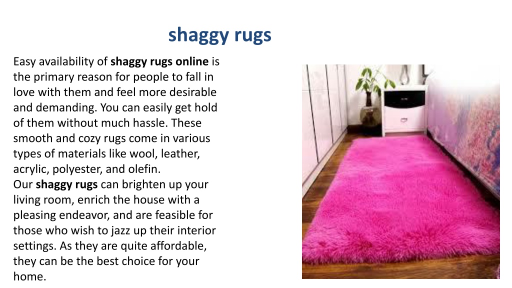 PPT shaggy rugs PowerPoint Presentation, free download ID11265271